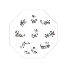 TNL Professional Трафарет металлический для стемпинга KD-06