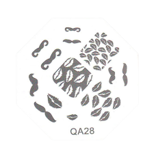 TNL Professional Трафарет металлический для стемпинга QA-28