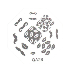 TNL Professional Трафарет металлический для стемпинга QA-28