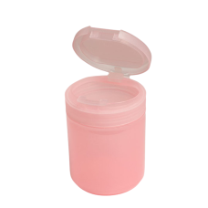 TNL Professional Контейнер туба с крышкой пластиковый (прозрачно-розовый)