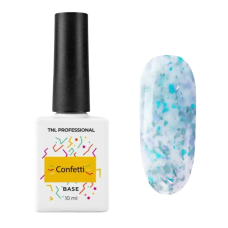 TNL Professional Сonfetti №6 Молочная база с цветной поталью (10 мл)