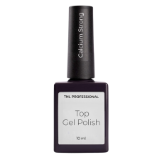 TNL Professional Calcium Strong Top Закрепитель для гель-лака с кальцием и микрочастицами стекловолокна без липкого слоя (10 мл)