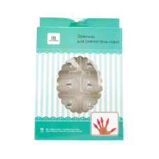 TNL Professional Зажимы для снятия гель-лака прозрачные (10 шт/упак) 