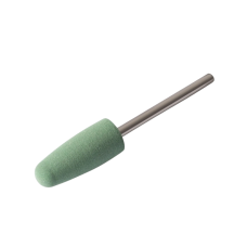 TNL Professional Фреза-полировщик силиконовая, конус закругленный (средняя твердость), зеленая (10x24 мм)