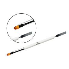 TNL Professional Кисть-шпатель для акрил-геля (белая)