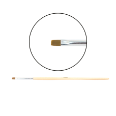 TNL Professional Кисть для геля, квадратная №2