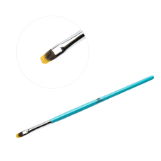 TNL Professional Кисть для геля, закругленная голубая