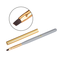 TNL Professional Gray №02 Кисть скошенная для росписи с колпачком 