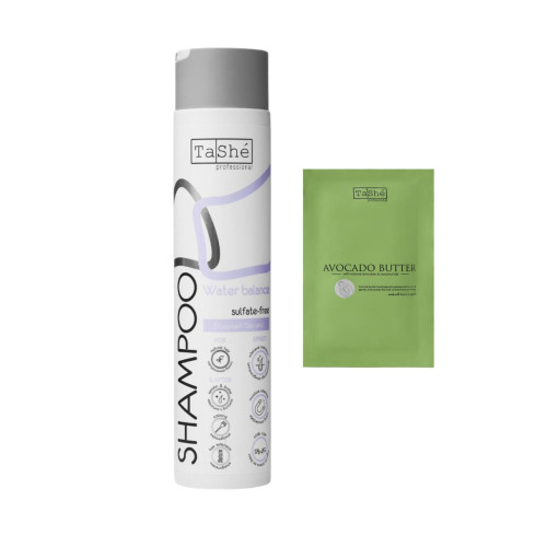 Набор Tashe professional  "Water balance" Шампунь Water balance (300 мл) + Баттер для волос Avocado hair butter (саше 20 мл)