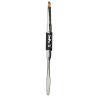 Кисть для Polygel с шабером