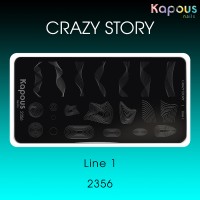 2356 Line 1, пластина для стемпинга «Crazy story» Kapous