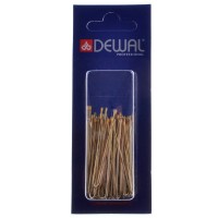 Шпильки DEWAL золотистые, прямые 45 мм, 60 шт/уп, на блистере SLT45P-5/60