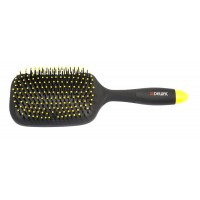 Щетка массажная DEWAL "BANANA black" прямоугольная, пластиковый штифт , 13 рядов BNN80