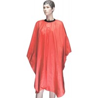 Пеньюар для стрижки DEWAL" Палитра", полиэстер, оранжевый , 128х146 см, на крючках